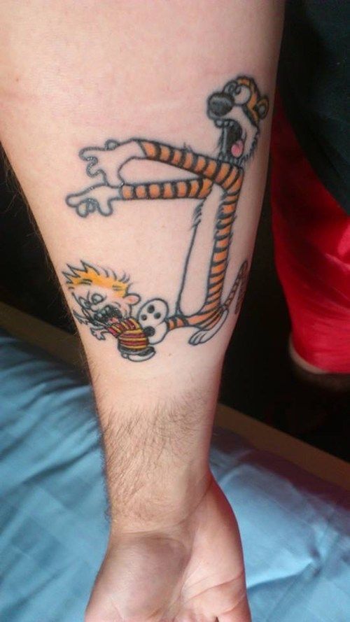 best of Hobbes Calvin tattoos and