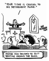 best of Tithing Church jokes about
