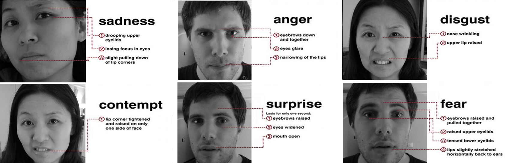 Body language facial expressions guilt