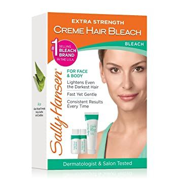Chirp reccomend Cream bleach for facial hair