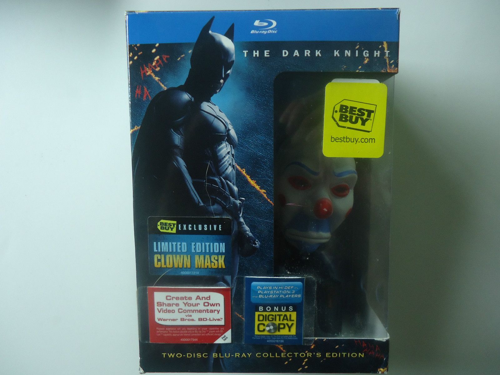 Joker mask with dvd