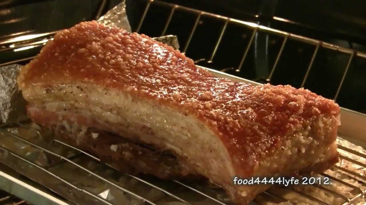 Roasted asian pork belly