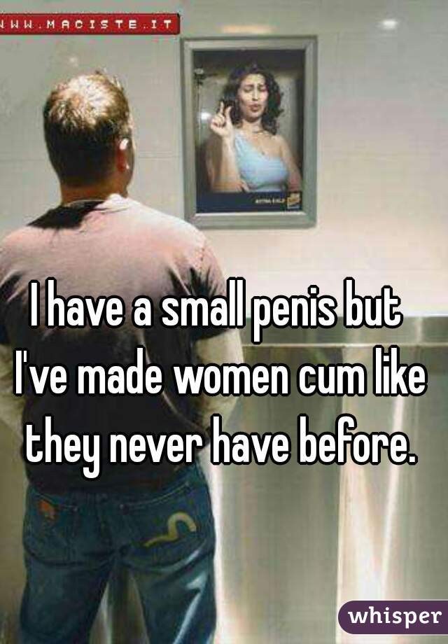 Women who like small cock