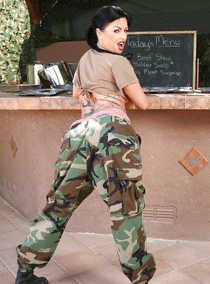 Female military in uniform porn
