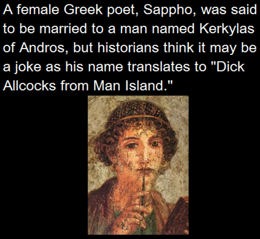 First st greek poet lesbian