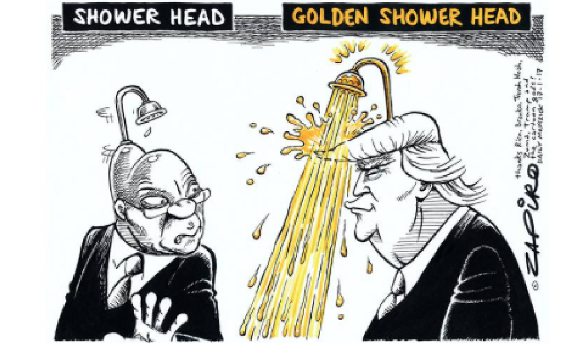 Golden showers in the shower