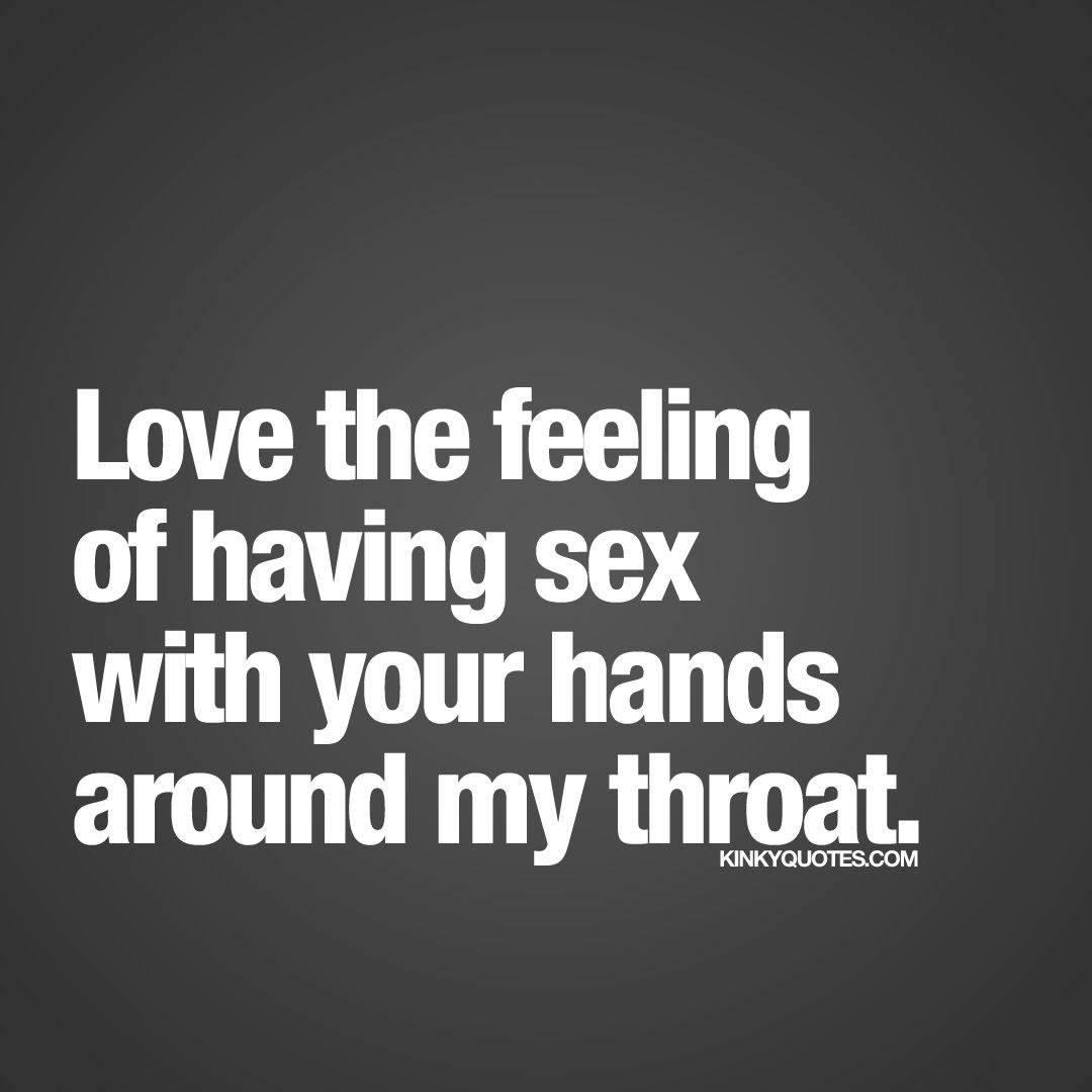 Hand around throat sex
