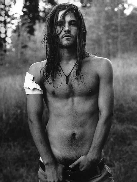 best of With naked dark Man long hair