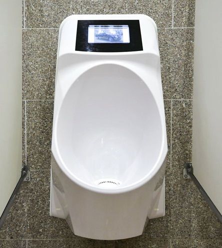 Jessica R. reccomend Men peeing in toilet photos