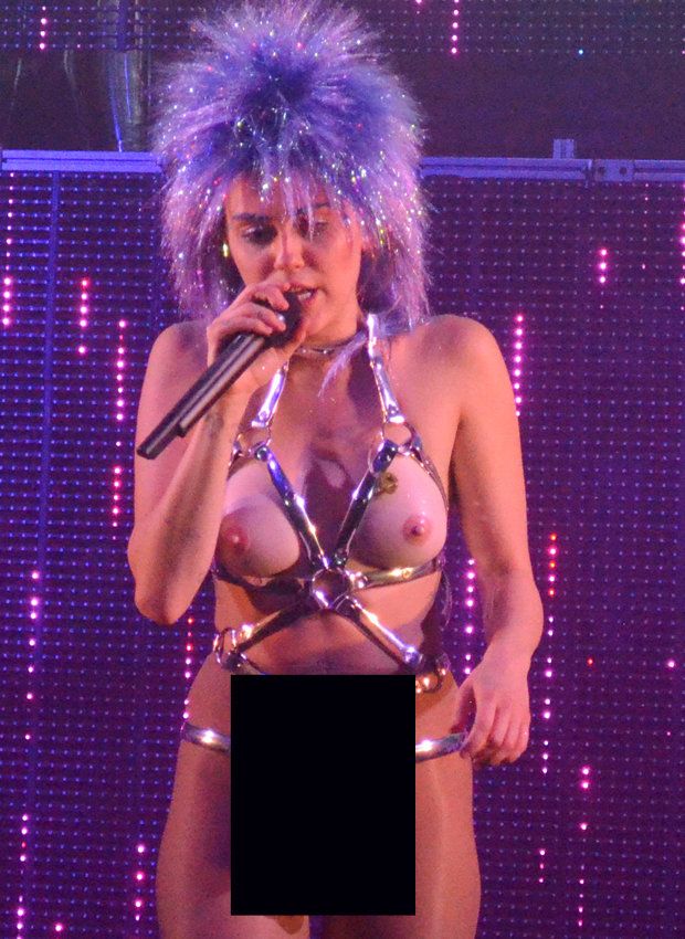 Wild R. reccomend Miley cyrus nude with big dildo