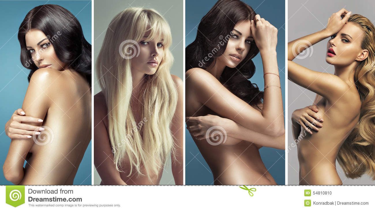 Multiple nude women in pictures