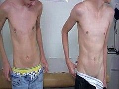 Naked teen boys pooping