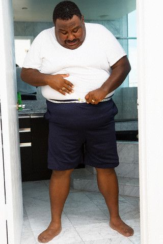 Old fat black man