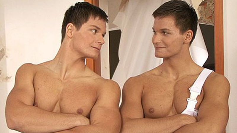 Picture of gay male twins