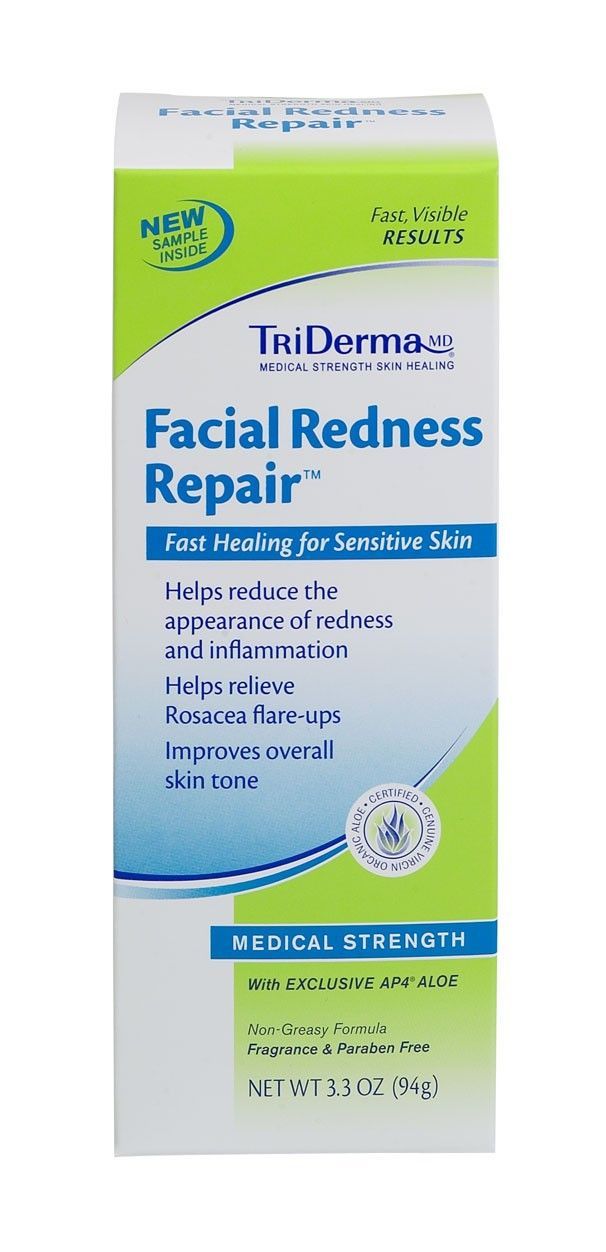 Redness reducing facial washes