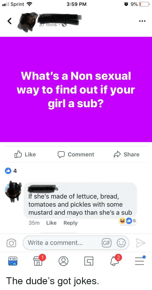 Barrel reccomend Sex jokes lettuce tomato