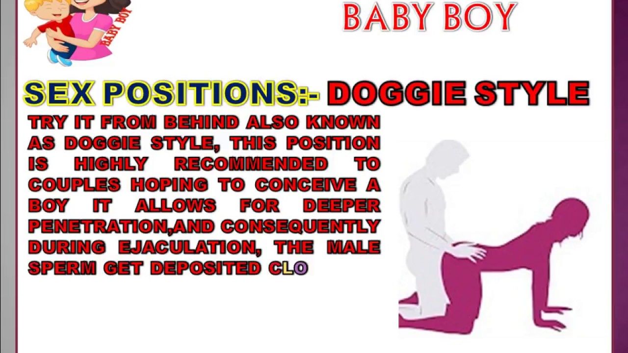 Sex position to conceive baby boy