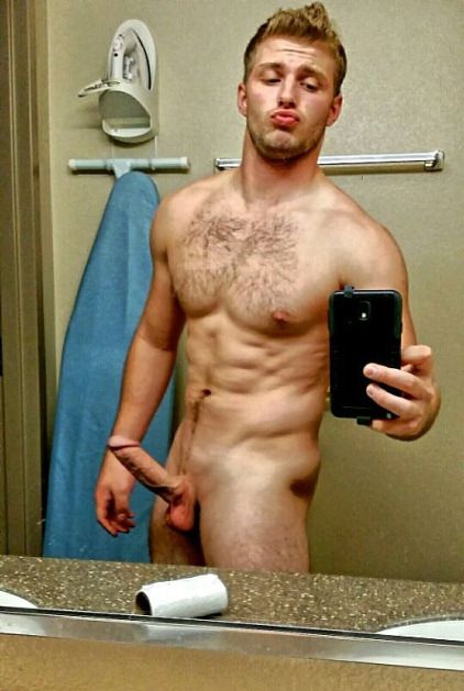 Sexy naked guys selfie