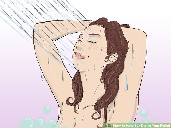 best of Period while on Shower sex your