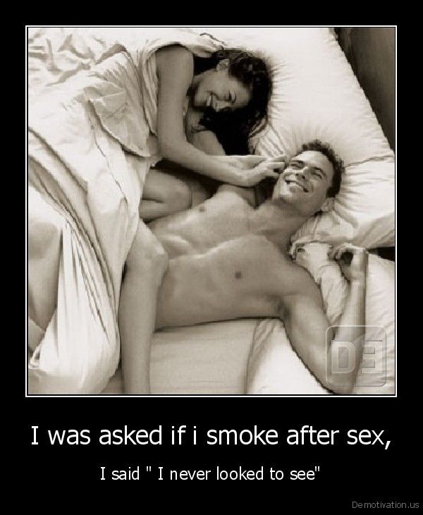 Smoke after sex
