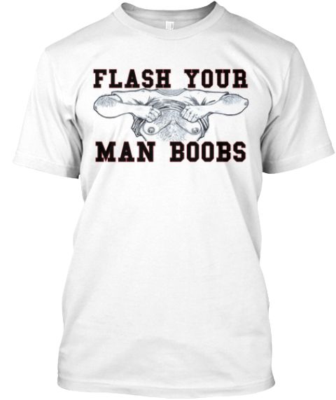 White t shirt boob flash