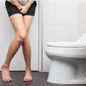BBQ reccomend Woman peeing in bathroom